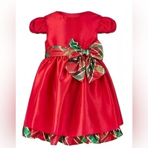 Festive Red Plaid Kids Costume Set bundle lot size 12 18 month